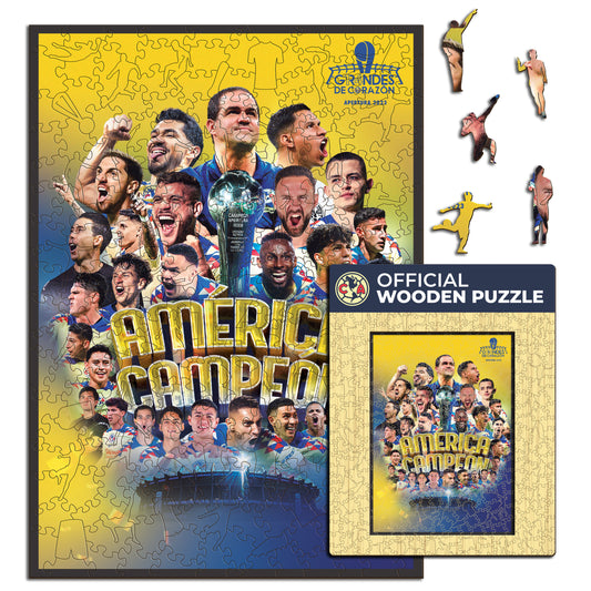 Club América® Campeón - Rompecabezas de Madera