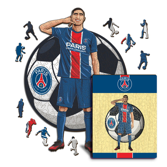 Achraf Hakimi - Rompecabezas de Madera