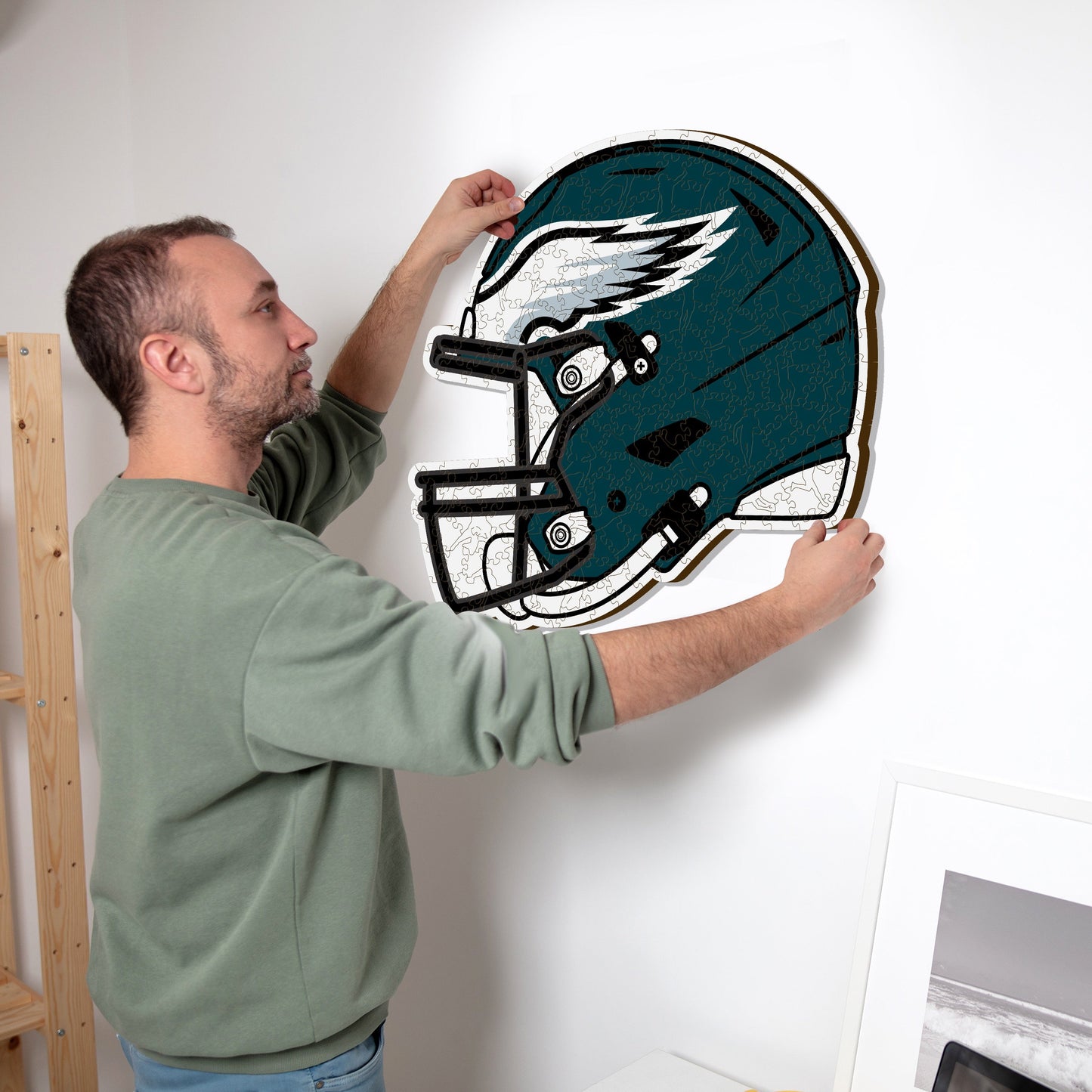 Philadelphia Eagles™ Casco - Rompecabezas de Madera