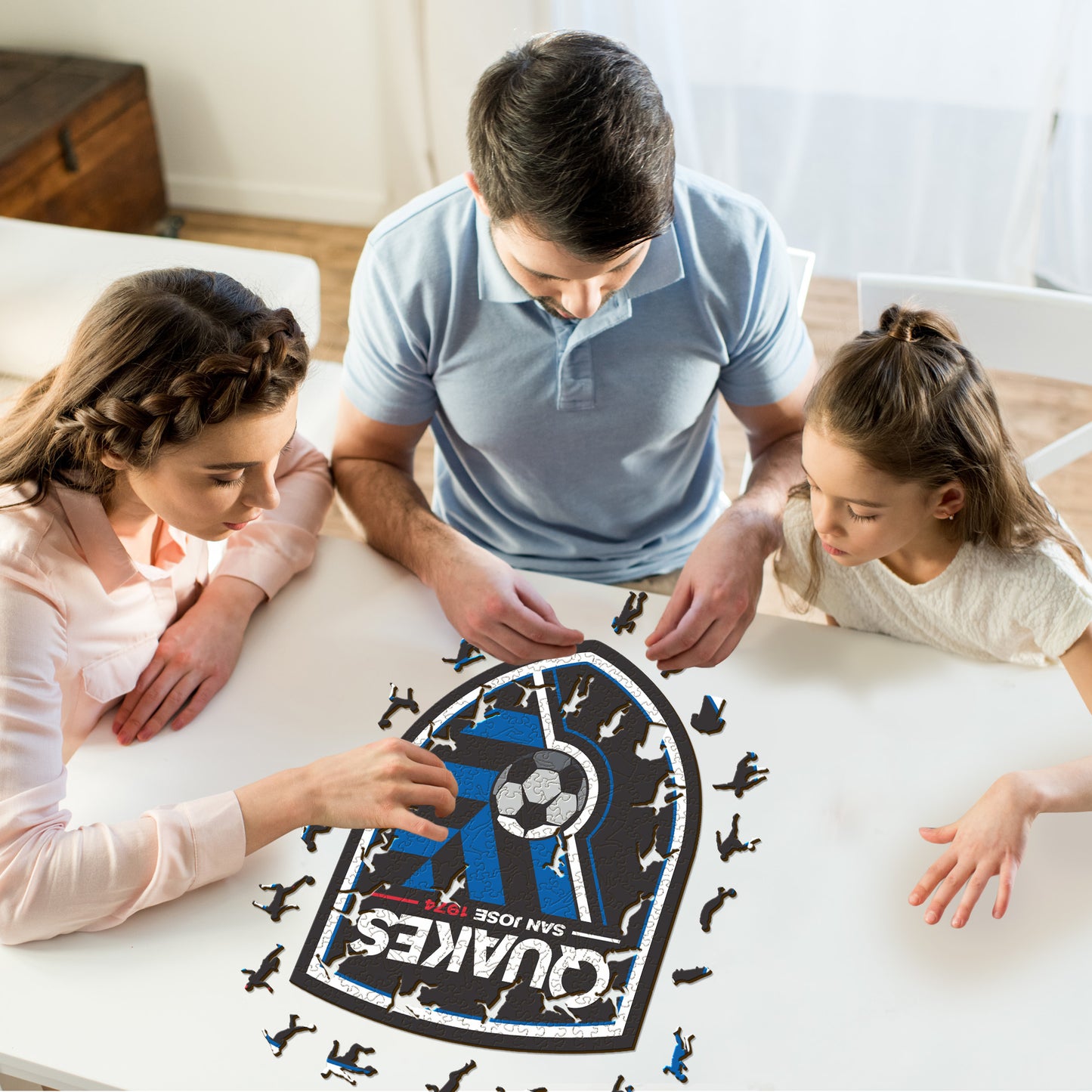 San Jose Earthquakes® Escudo - Rompecabezas de Madera