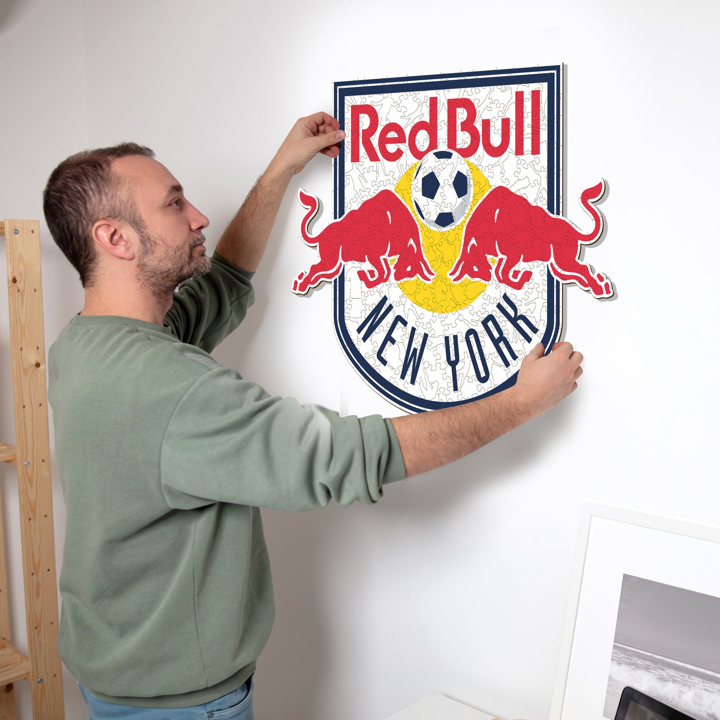 New York Red Bulls® Logo - Rompecabezas de Madera