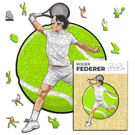 Roger Federer - Wooden Puzzle