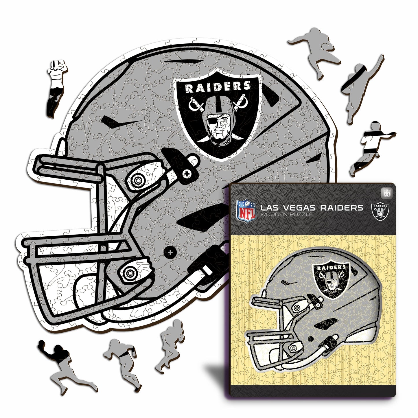 Las Vegas Raiders™ Casco - Rompecabezas de Madera