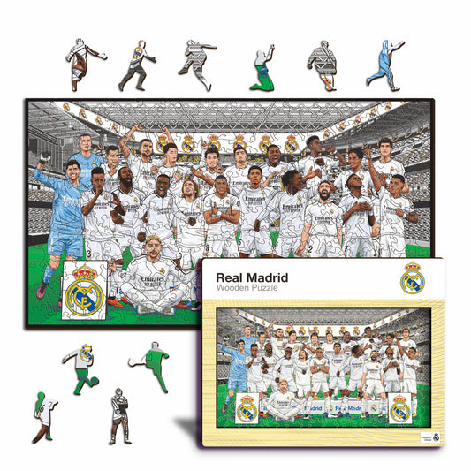 Equipo Real Madrid CF® - Rompecabezas de Madera
