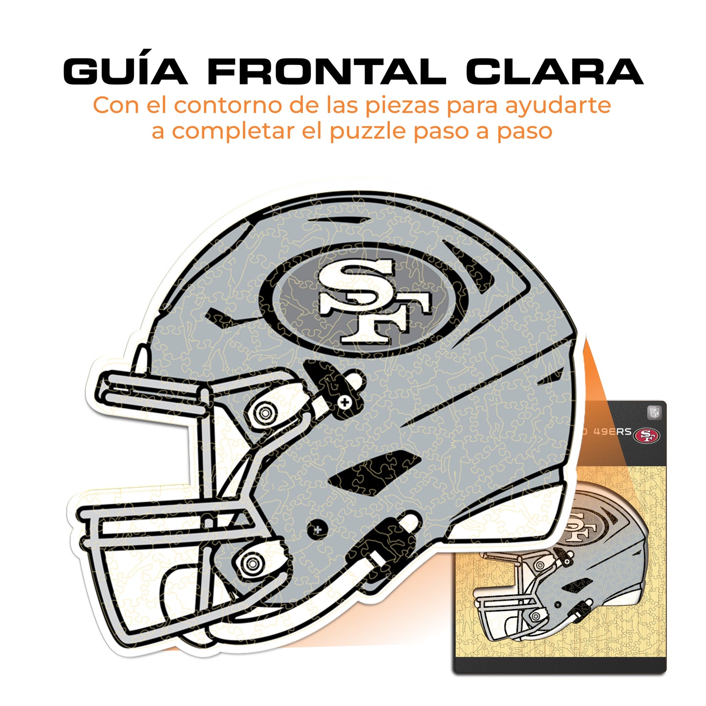 San Francisco 49ers™ Casco - Rompecabezas de Madera