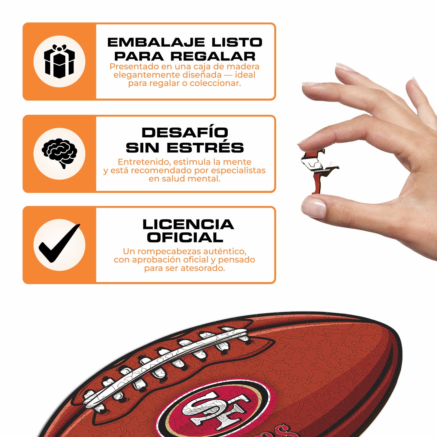 San Francisco 49ers™ - Rompecabezas de Madera