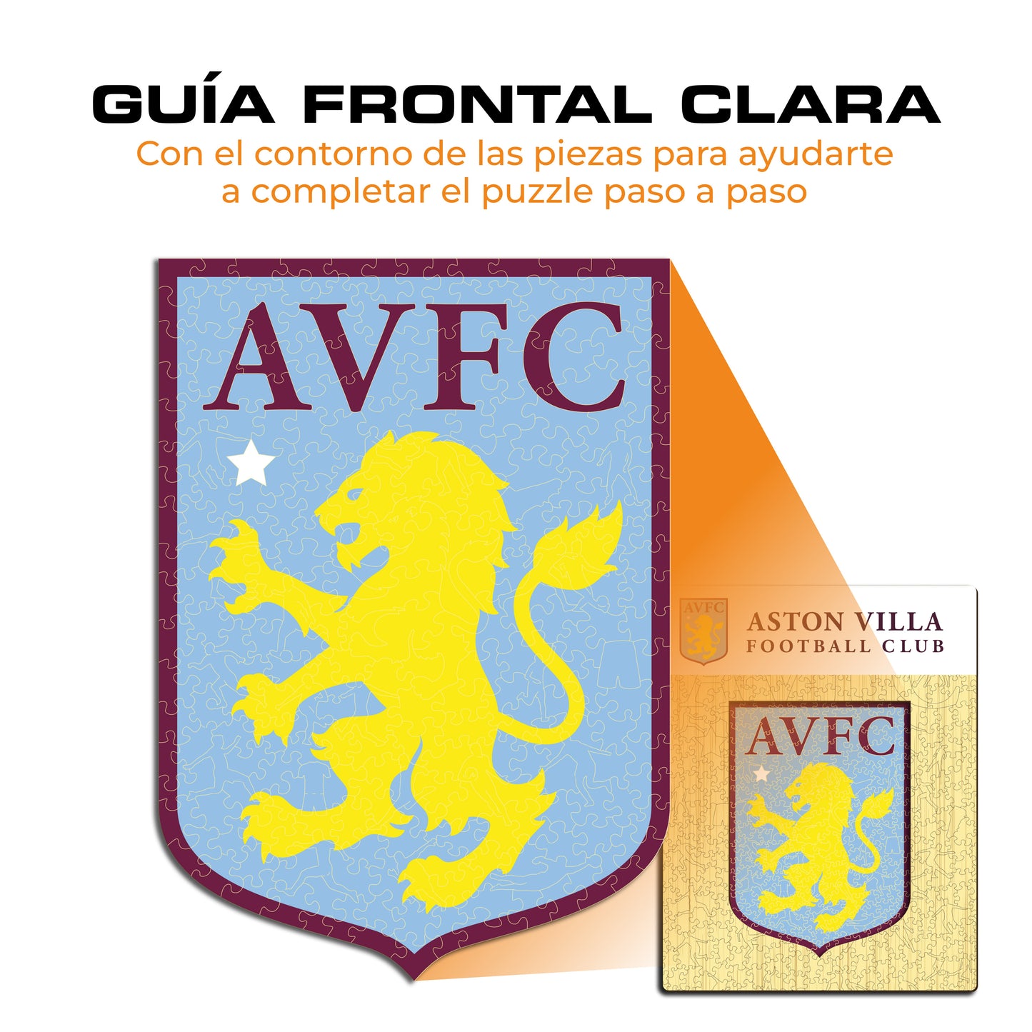 Aston Villa FC® Escudo - Rompecabezas de Madera