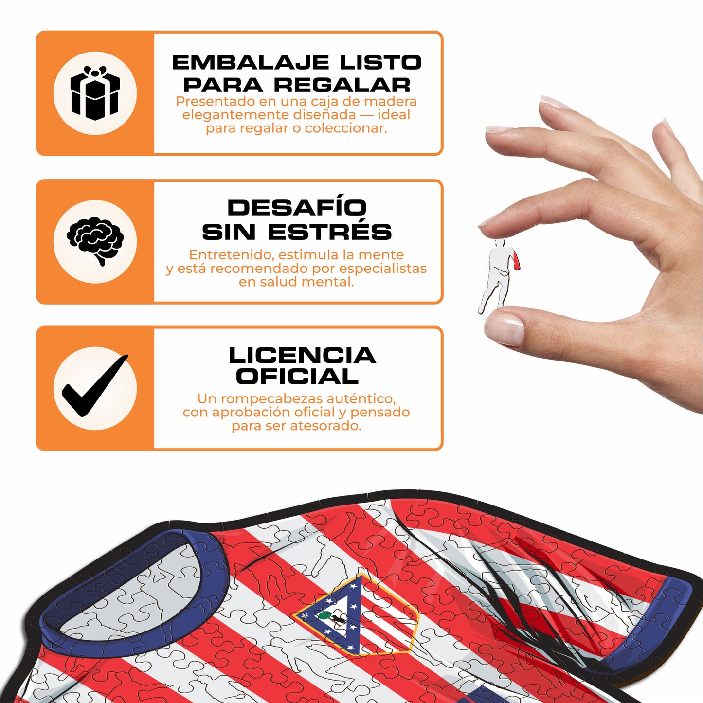 Atlético de Madrid® Jersey - Rompecabezas de Madera