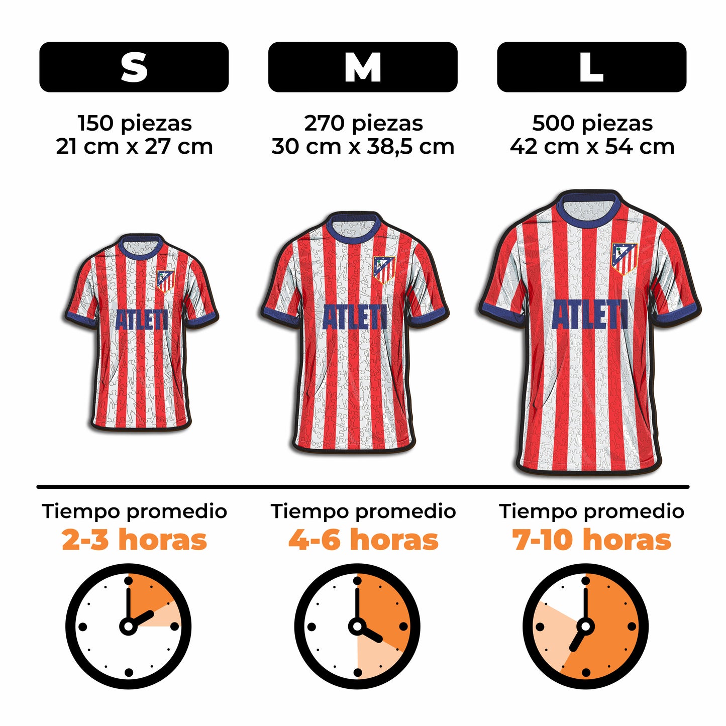 Atlético de Madrid® Jersey - Rompecabezas de Madera