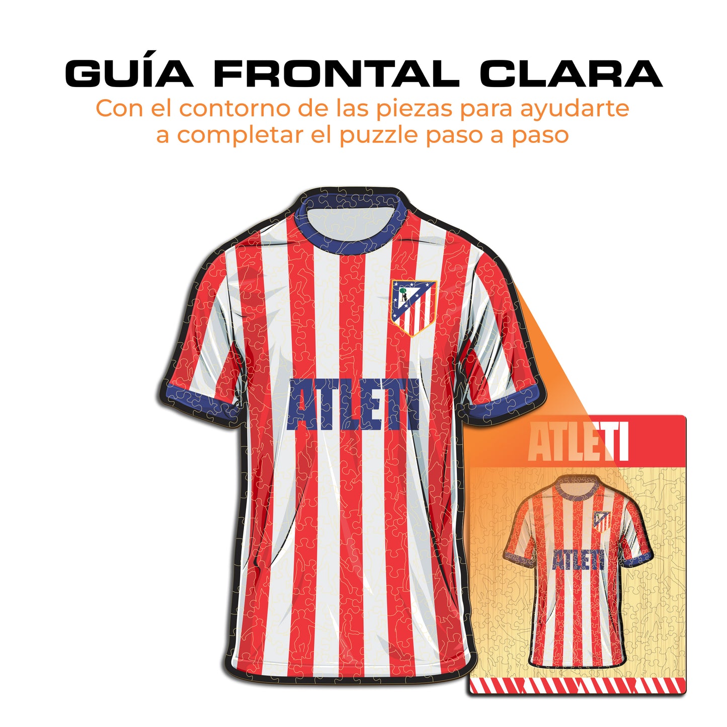Atlético de Madrid® Jersey - Rompecabezas de Madera
