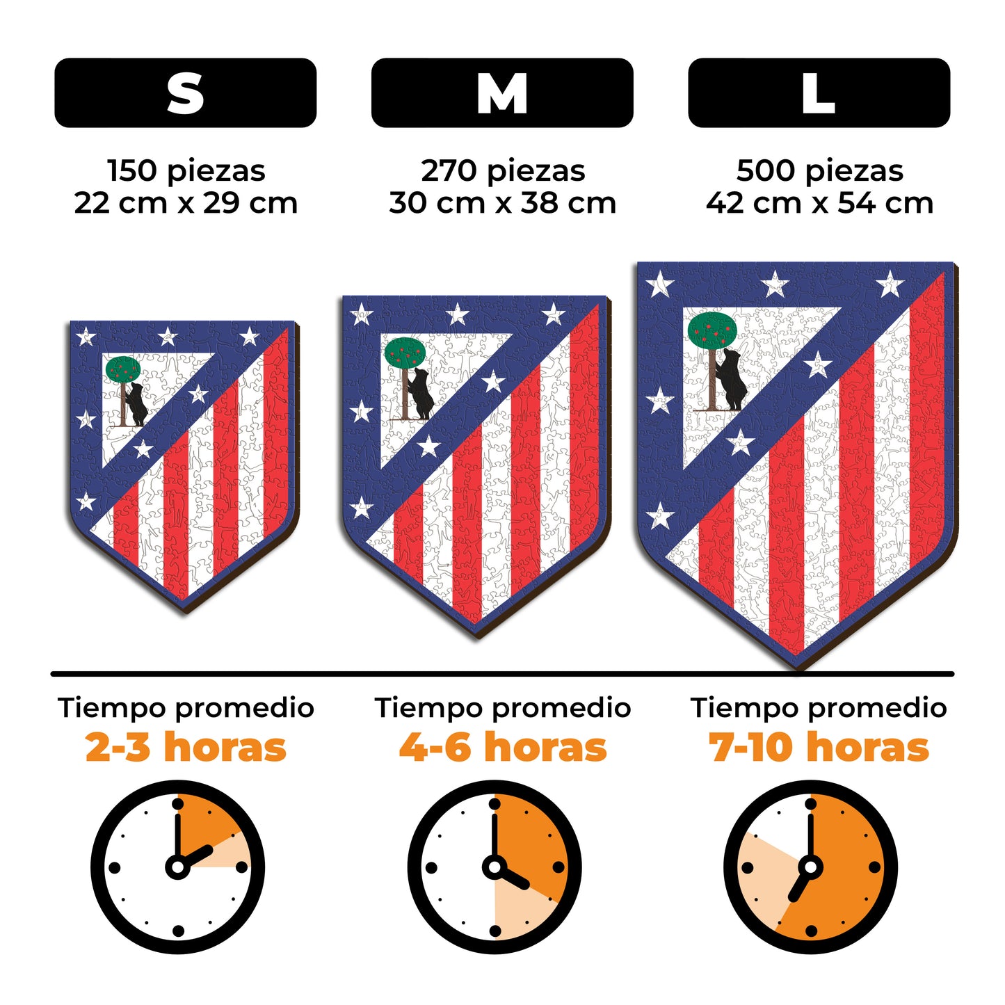 Atlético de Madrid® Escudo - Rompecabezas de Madera