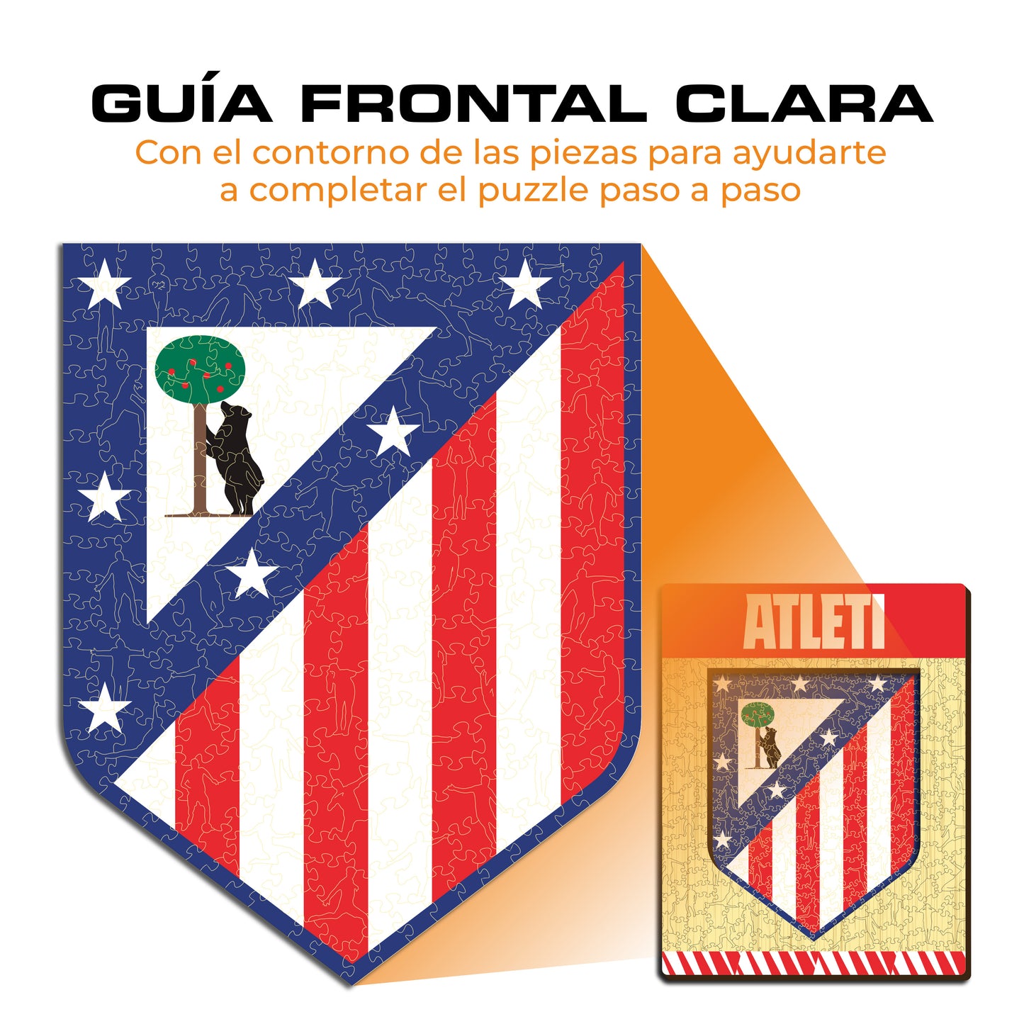 Atlético de Madrid® Escudo - Rompecabezas de Madera