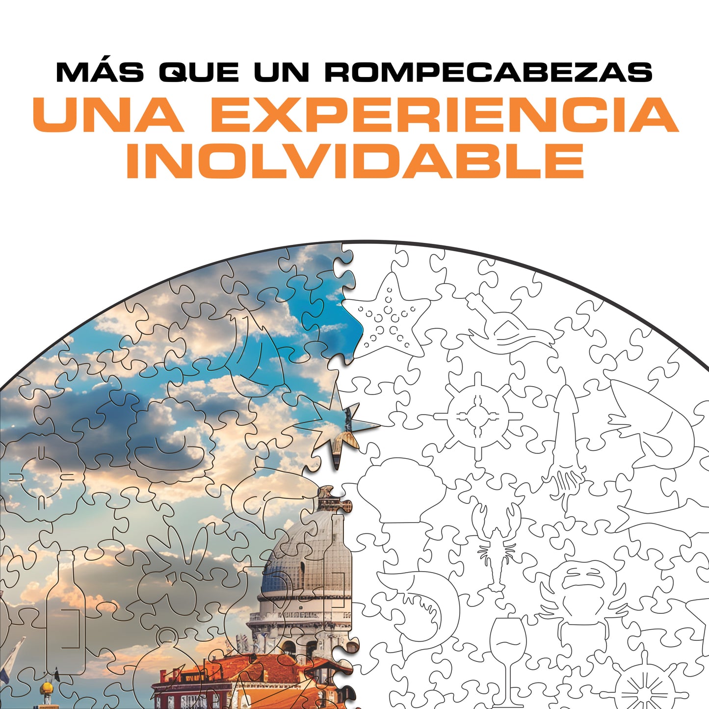 La Hermosa Venecia - Rompecabezas de Madera