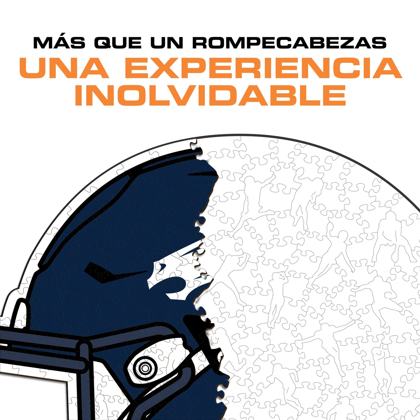 Denver Broncos™ Casco - Rompecabezas de Madera