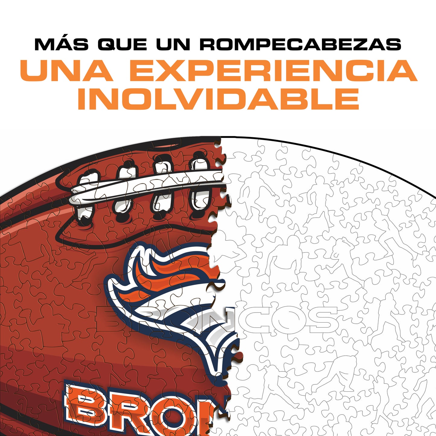 Denver Broncos™ - Rompecabezas de Madera