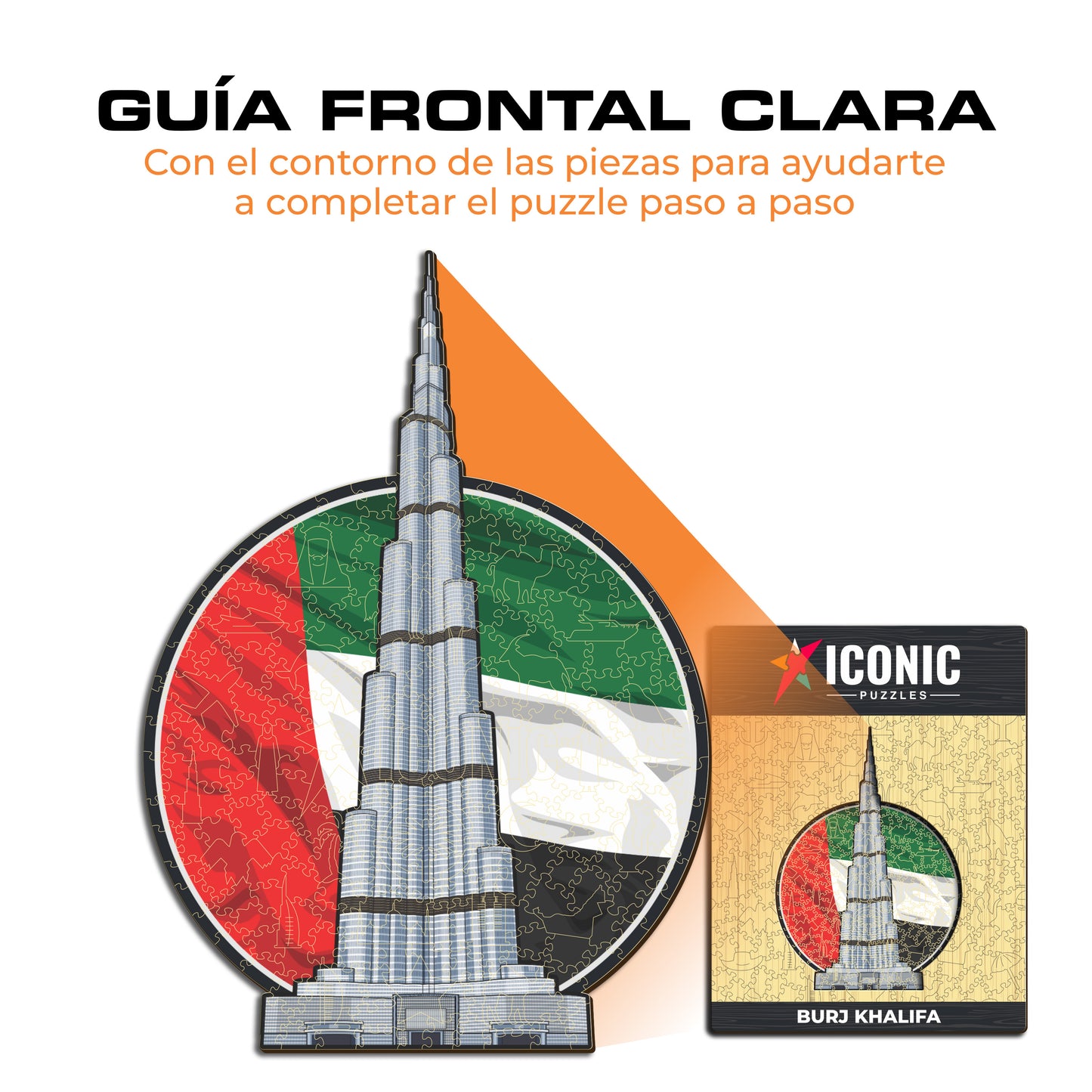 Burj Khalifa - Rompecabezas de Madera