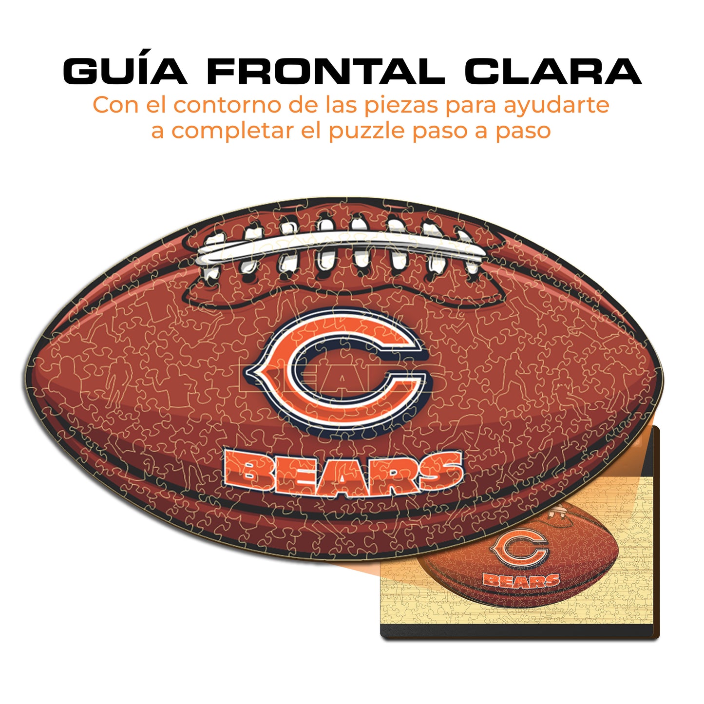 Chicago Bears™ - Rompecabezas de Madera