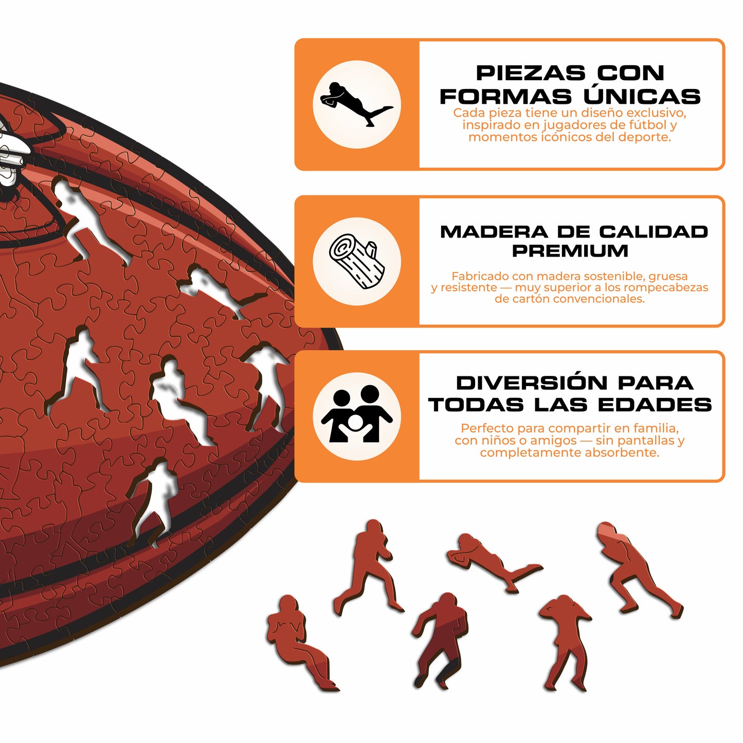 Chicago Bears™ - Rompecabezas de Madera