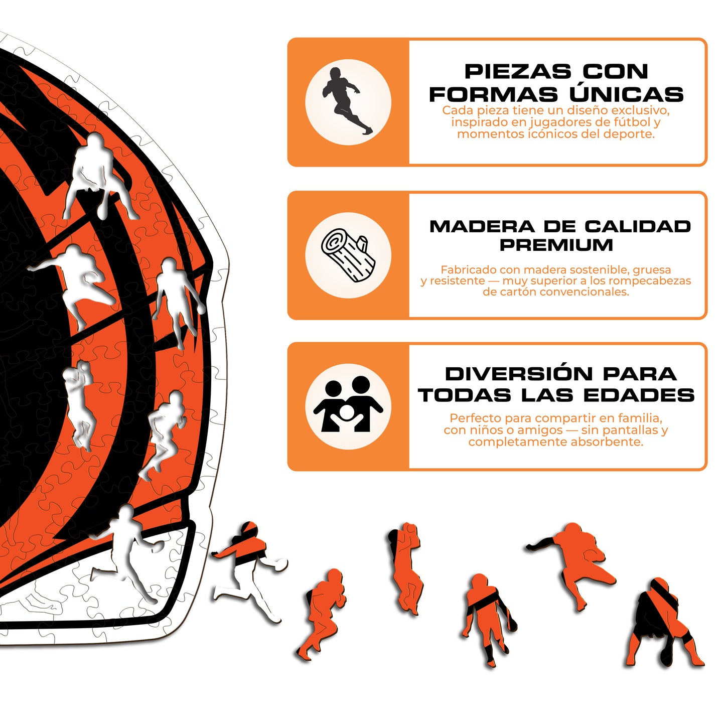 Cincinnati Bengals™ Casco - Rompecabezas de Madera