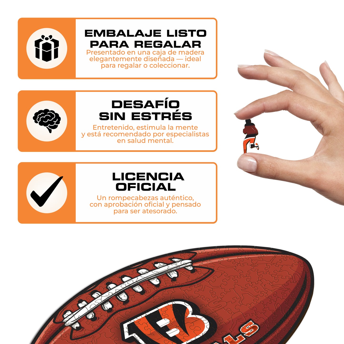 Cincinnati Bengals™ - Rompecabezas de Madera