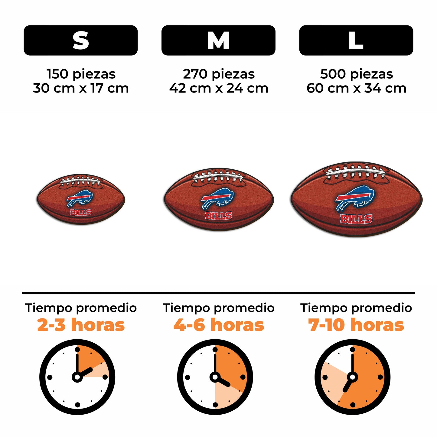 Buffalo Bills™ - Rompecabezas de Madera