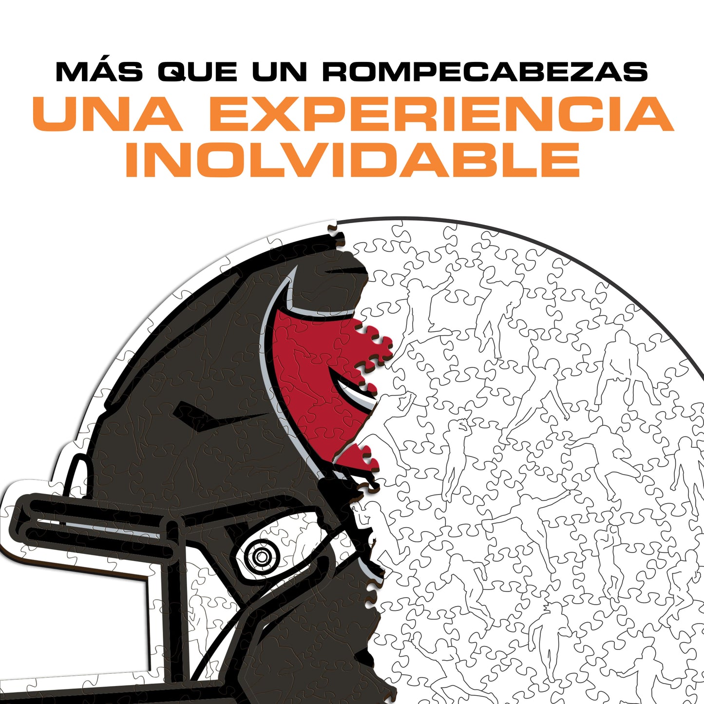 Tampa Bay Buccaneers™ Casco - Rompecabezas de Madera