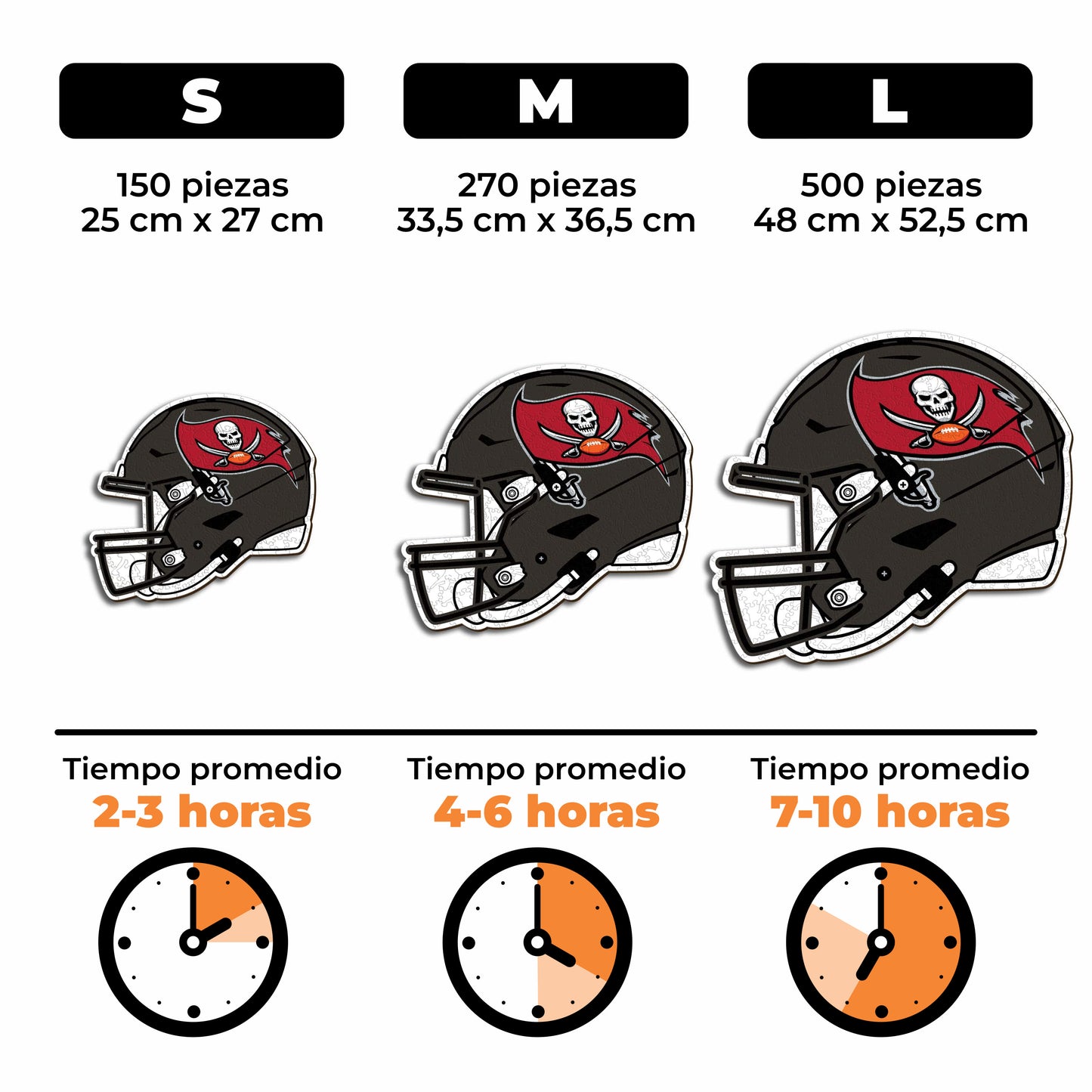 Tampa Bay Buccaneers™ Casco - Rompecabezas de Madera