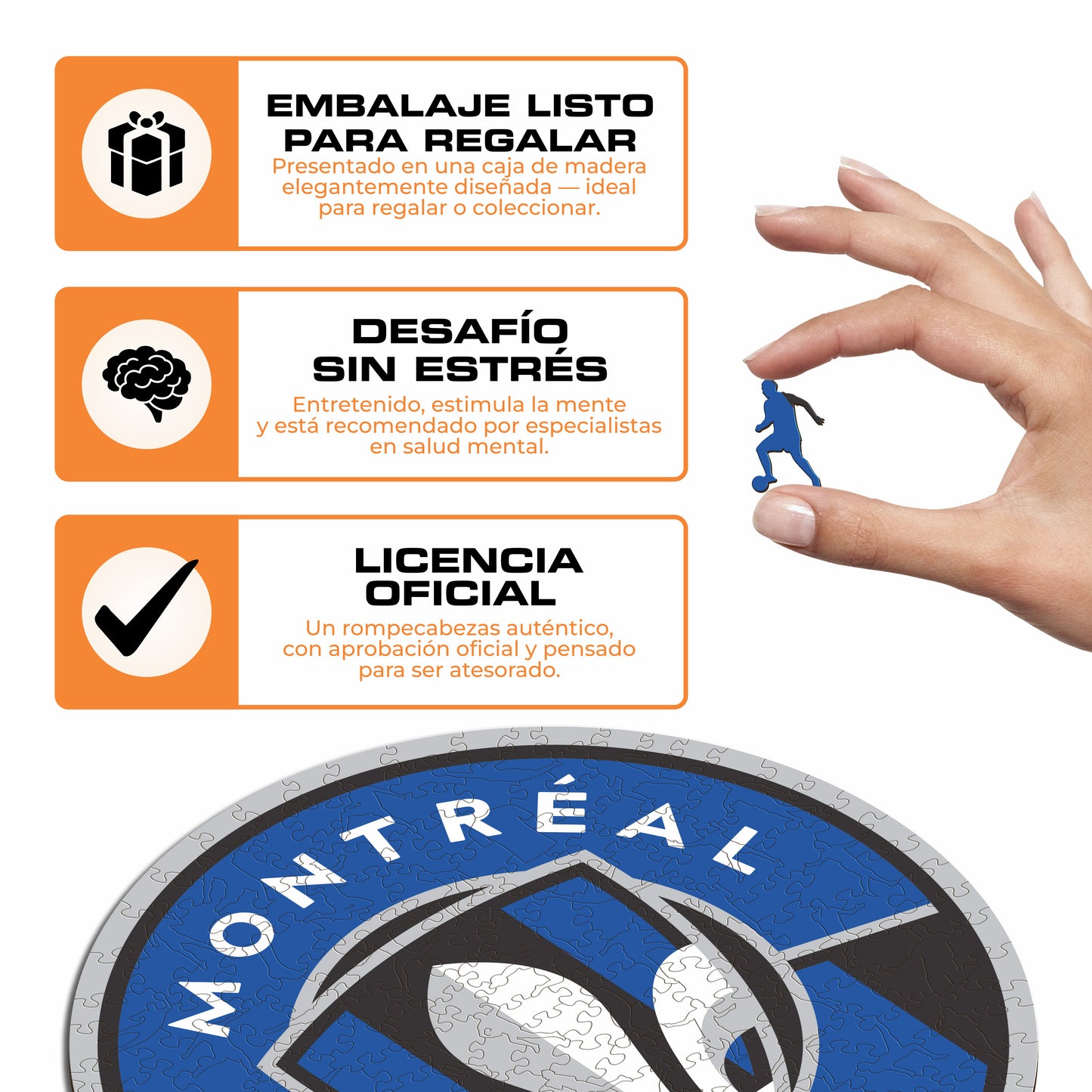 CF Montréal® Escudo - Rompecabezas de Madera