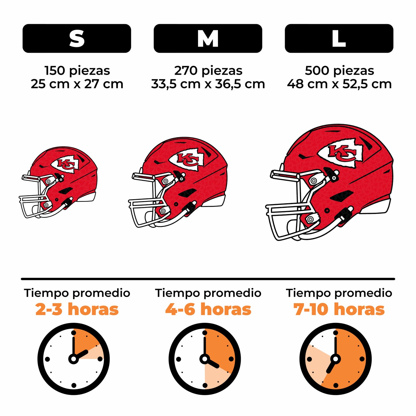 Kansas City Chiefs™ Casco - Rompecabezas de Madera