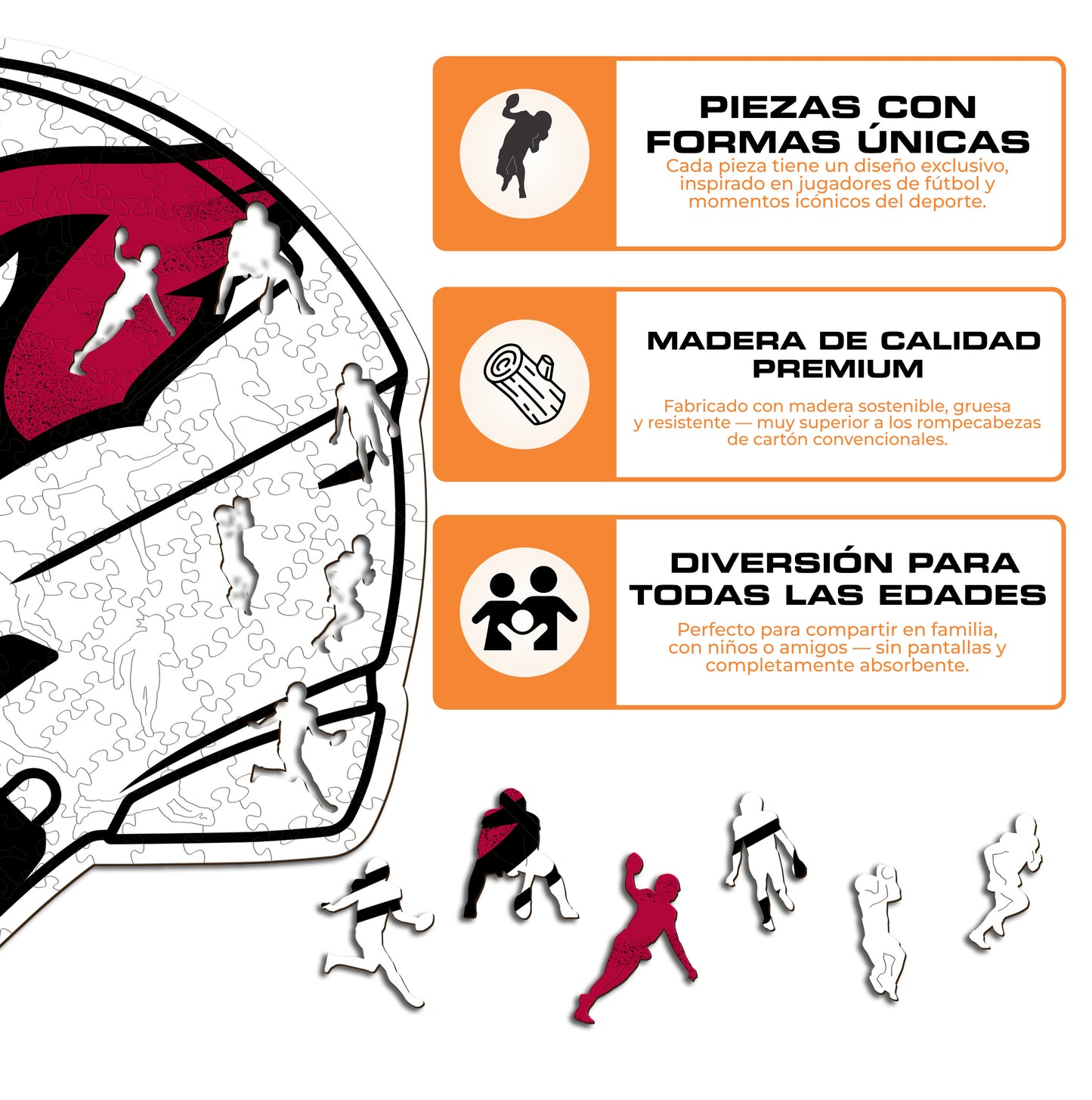 Arizona Cardinals™ Casco - Rompecabezas de Madera