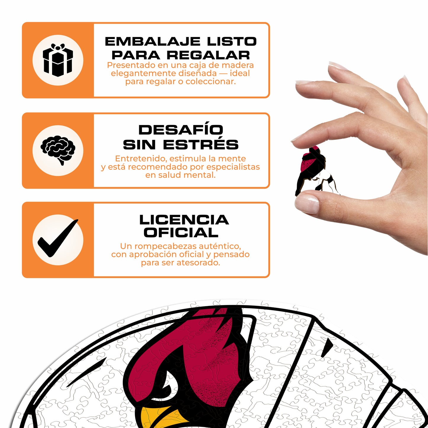 Arizona Cardinals™ Casco - Rompecabezas de Madera