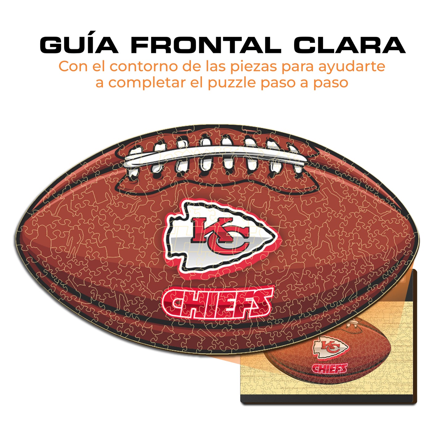 Kansas City Chiefs™ - Rompecabezas de Madera