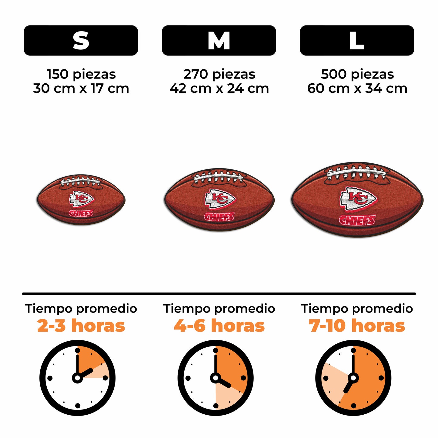 Kansas City Chiefs™ - Rompecabezas de Madera