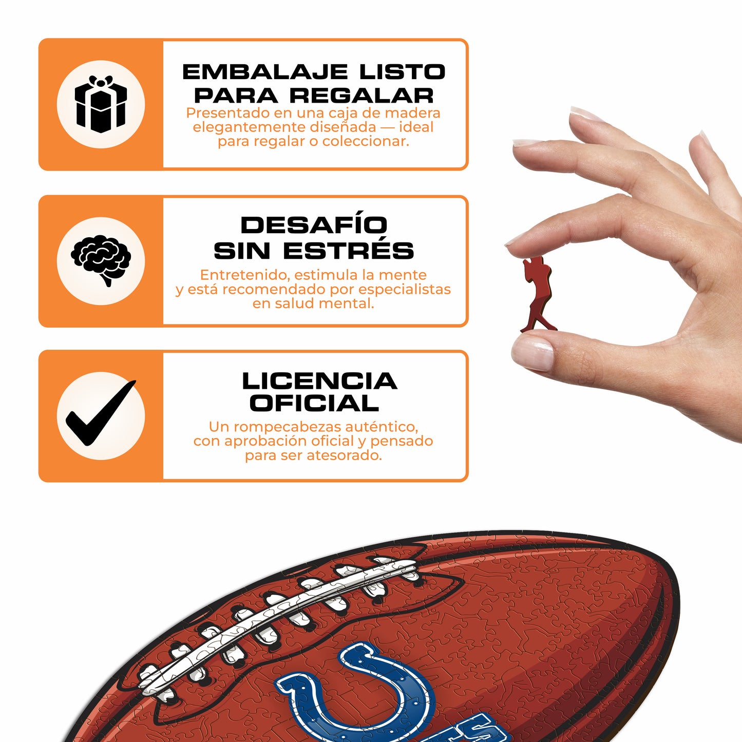 Indianapolis Colts™ - Rompecabezas de Madera
