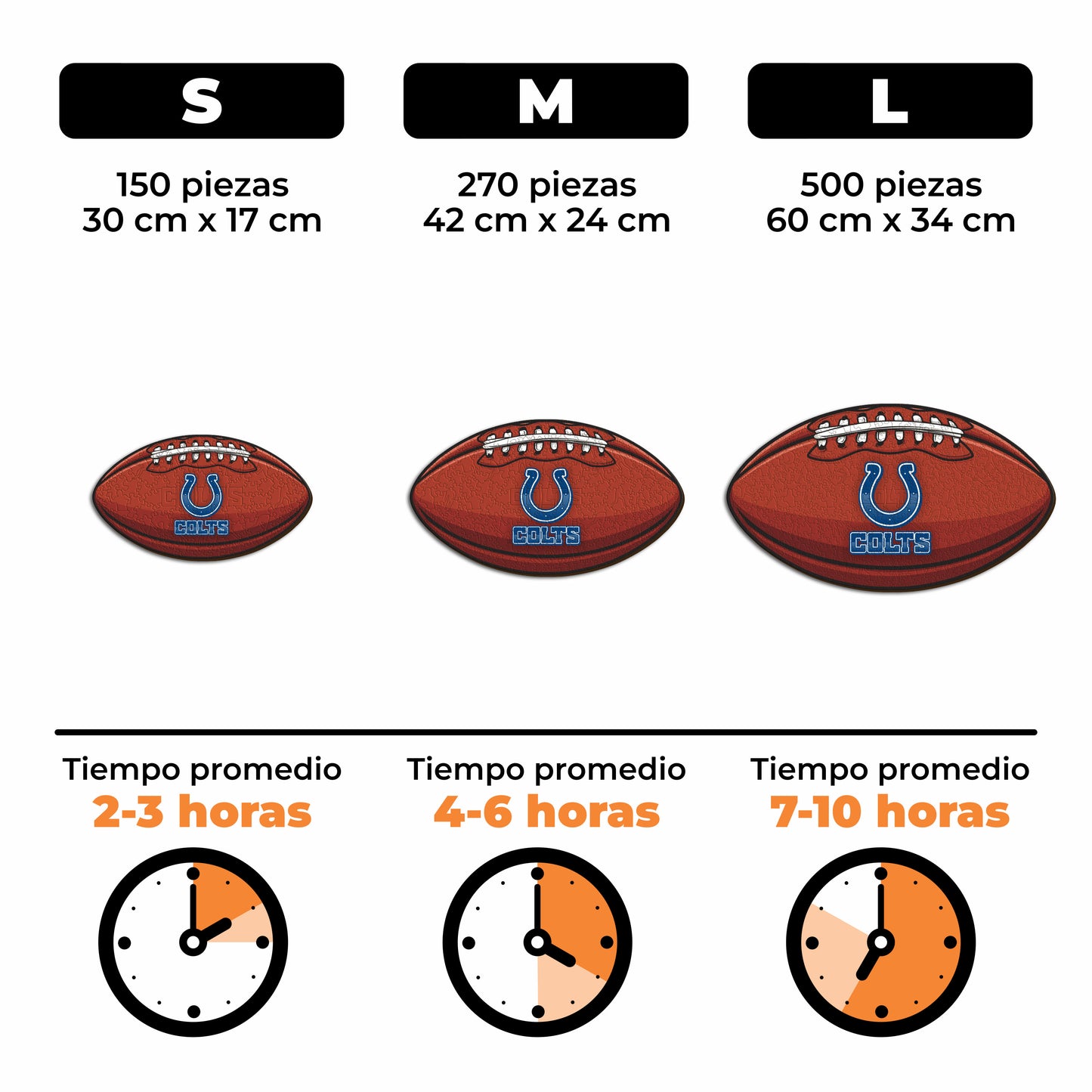 Indianapolis Colts™ - Rompecabezas de Madera