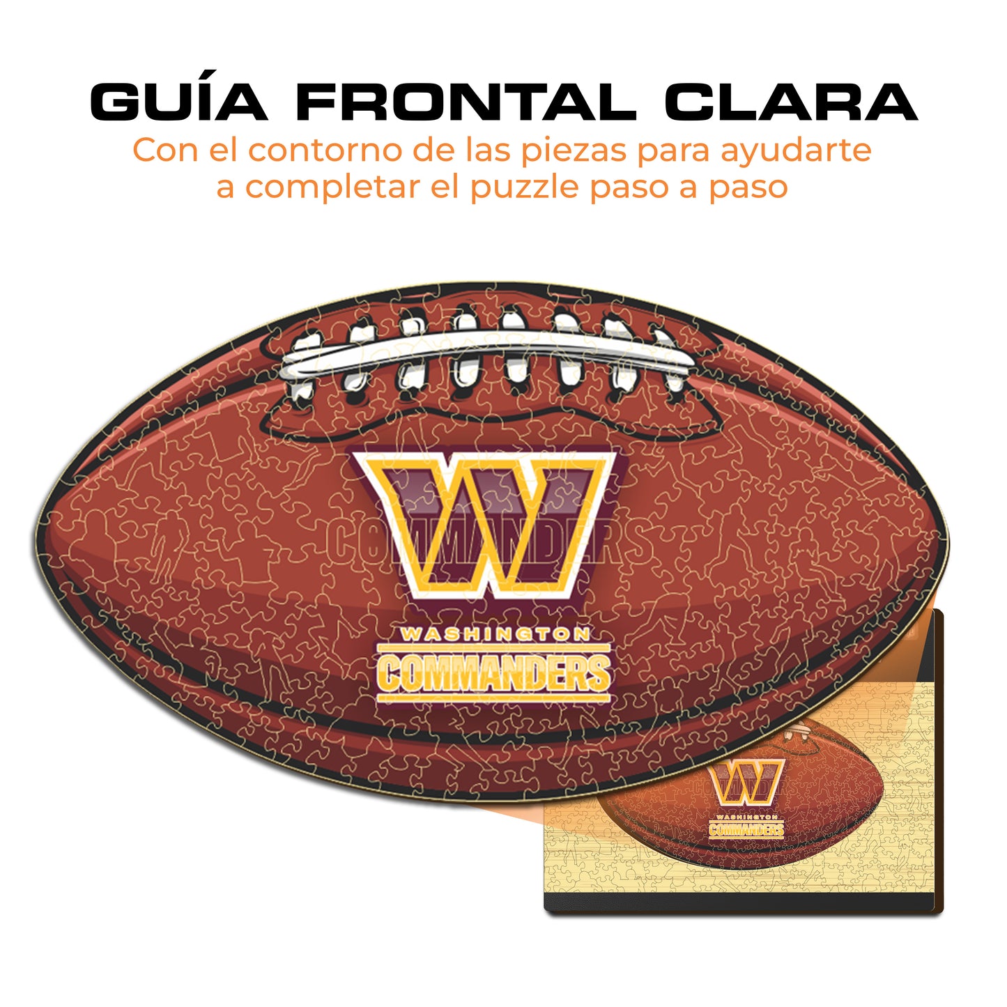 Washington Commanders™ - Rompecabezas de Madera