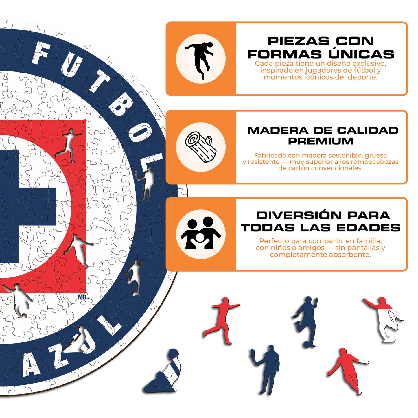Cruz Azul FC® Escudo - Rompecabezas de Madera