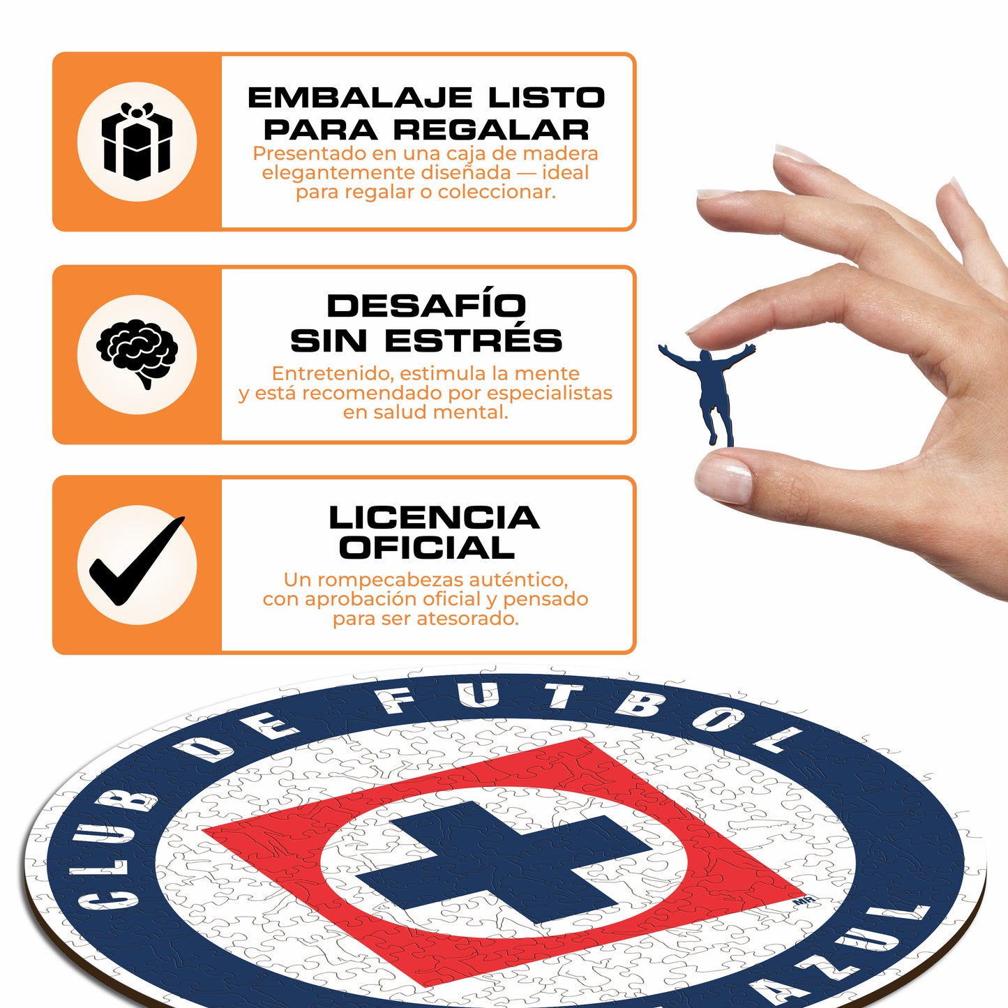 Cruz Azul FC® Escudo - Rompecabezas de Madera