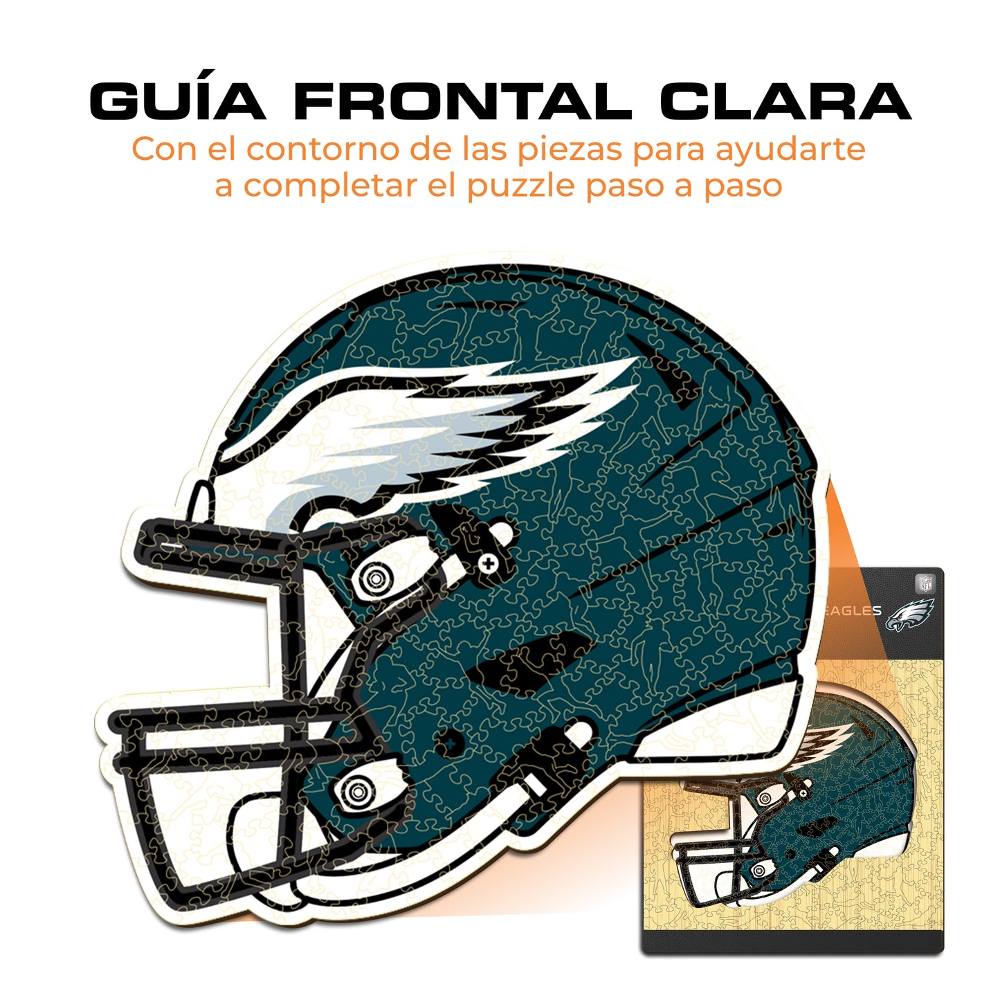 Philadelphia Eagles™ Casco - Rompecabezas de Madera