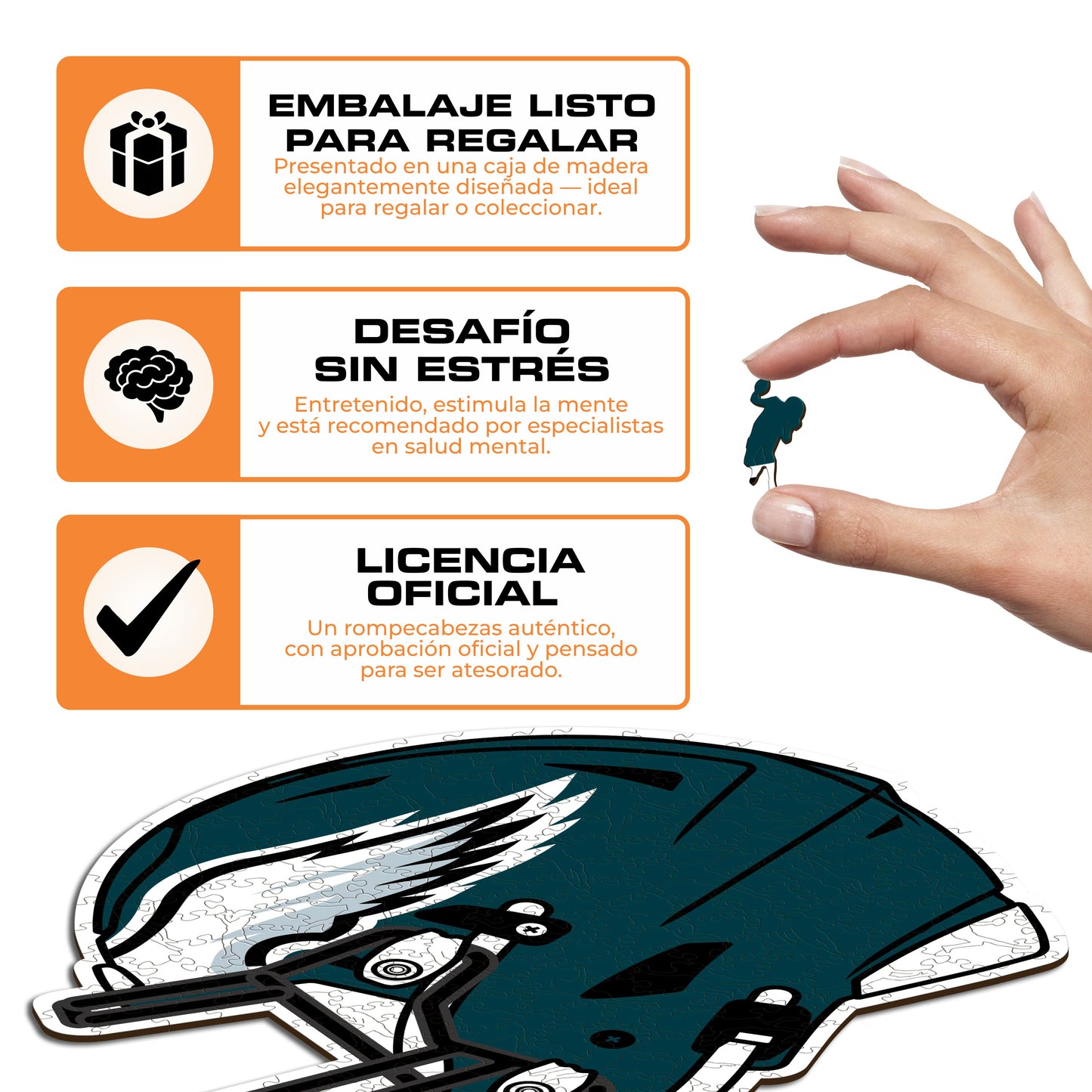 Philadelphia Eagles™ Casco - Rompecabezas de Madera