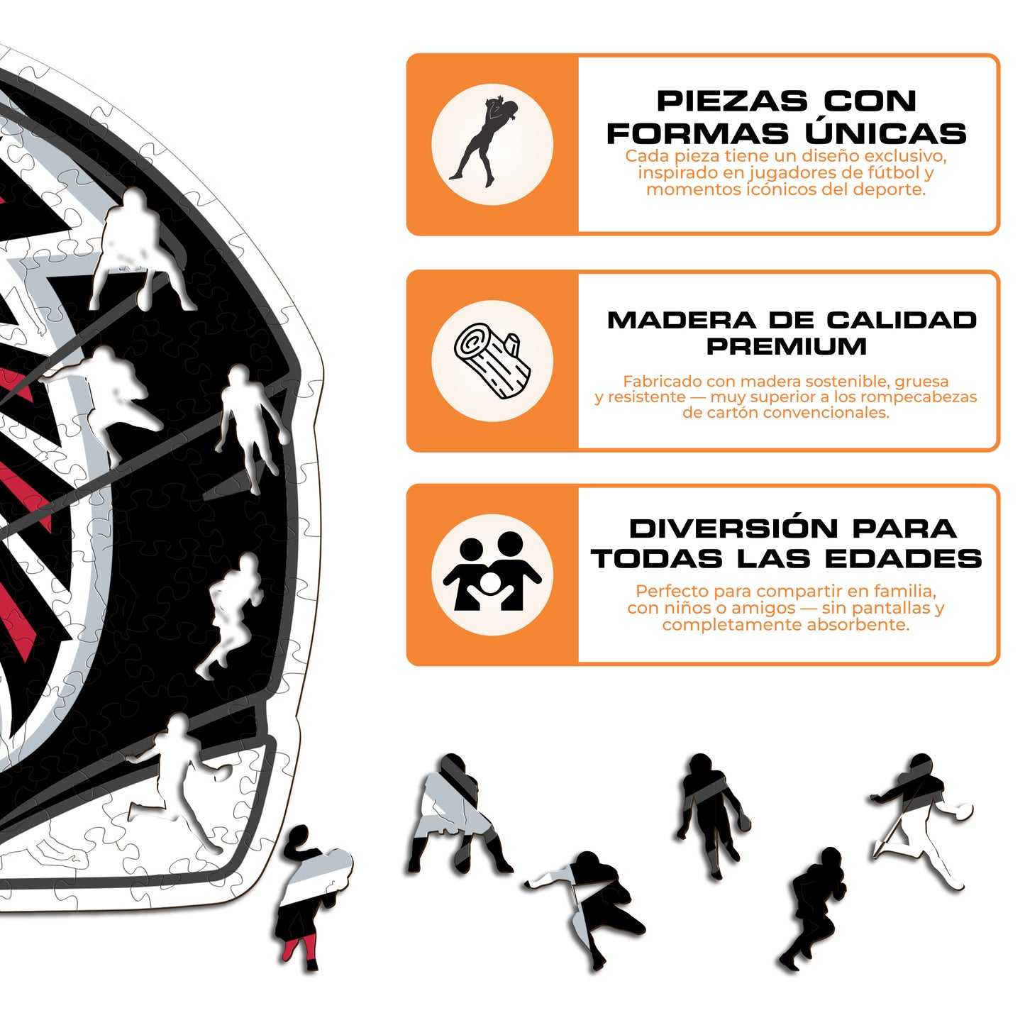 Atlanta Falcons™ Casco - Rompecabezas de Madera