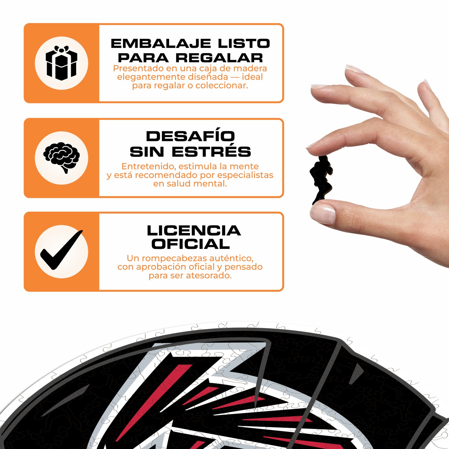 Atlanta Falcons™ Casco - Rompecabezas de Madera