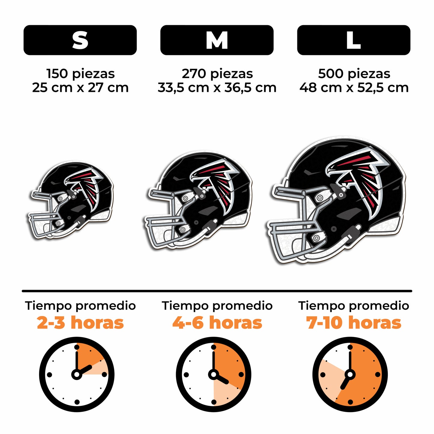 Atlanta Falcons™ Casco - Rompecabezas de Madera