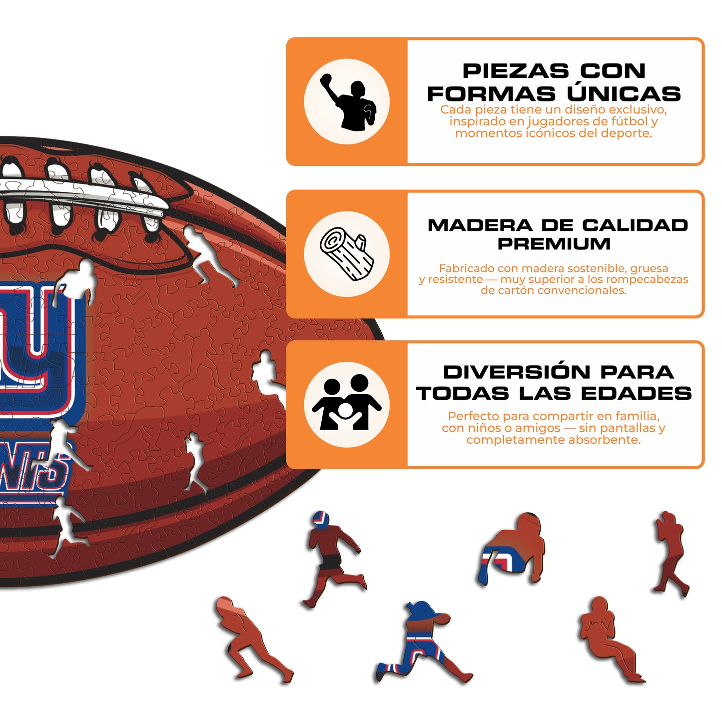 New York Giants™ - Rompecabezas de Madera