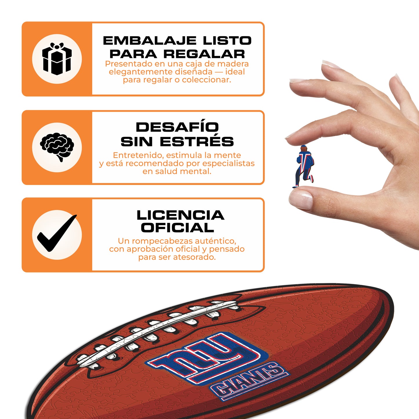 New York Giants™ - Rompecabezas de Madera
