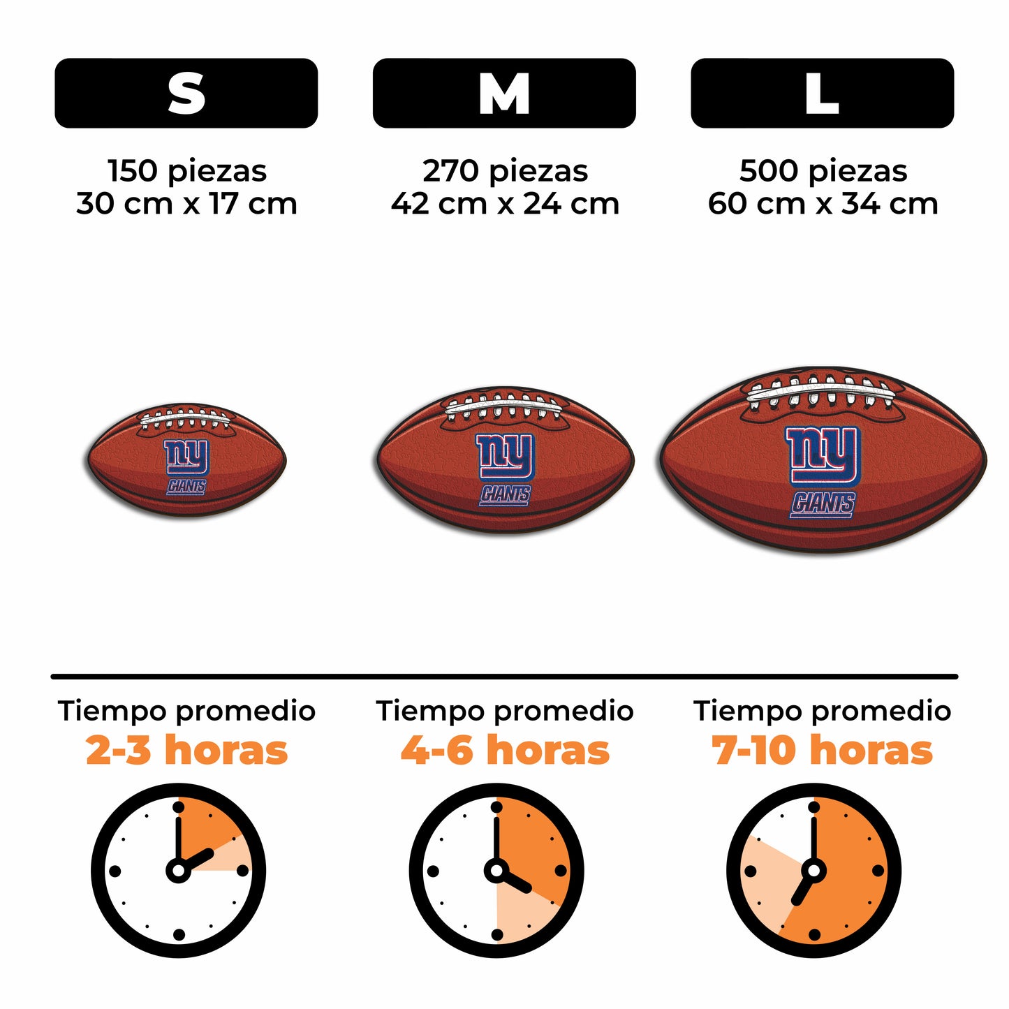 New York Giants™ - Rompecabezas de Madera