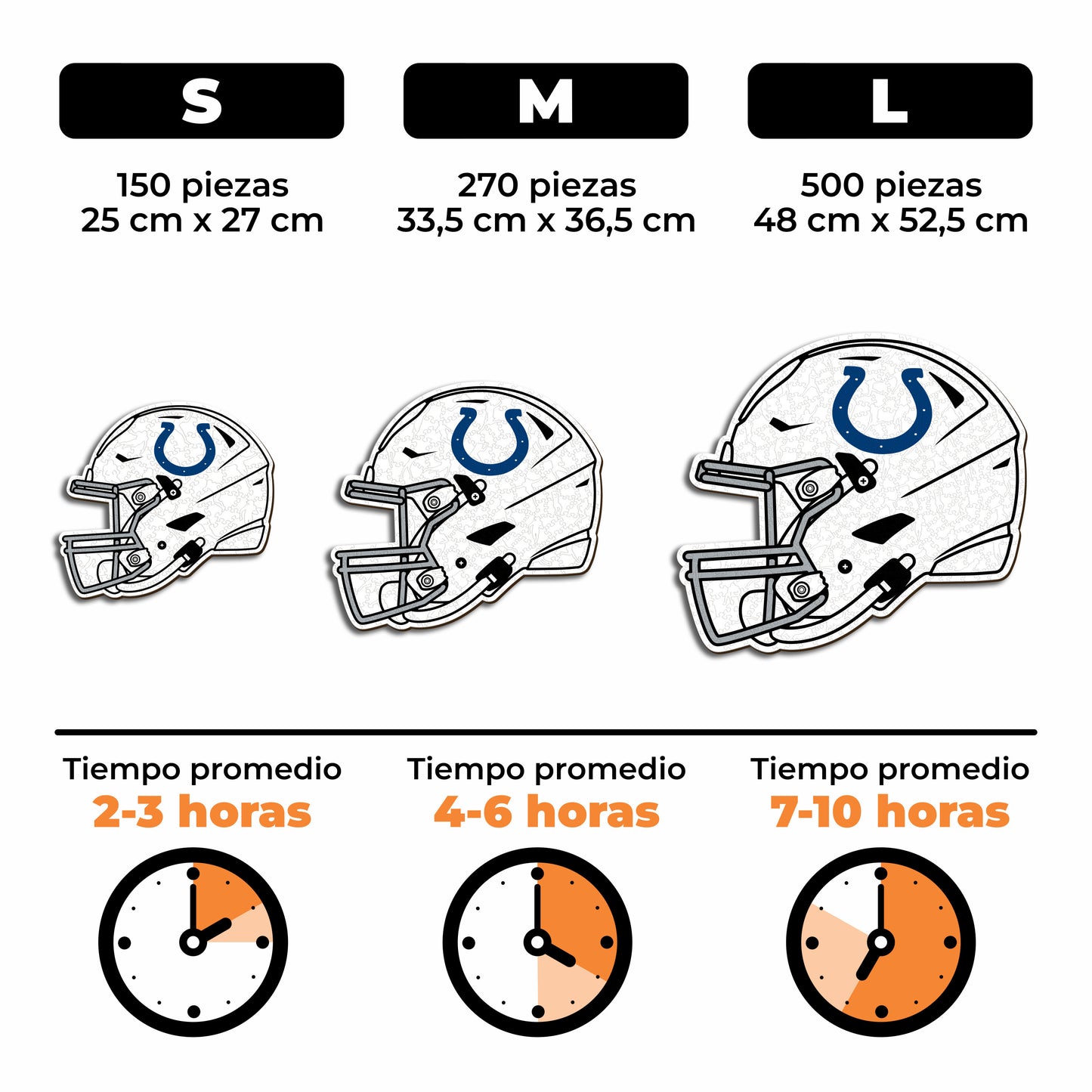 Indianapolis Colts™ Casco - Rompecabezas de Madera