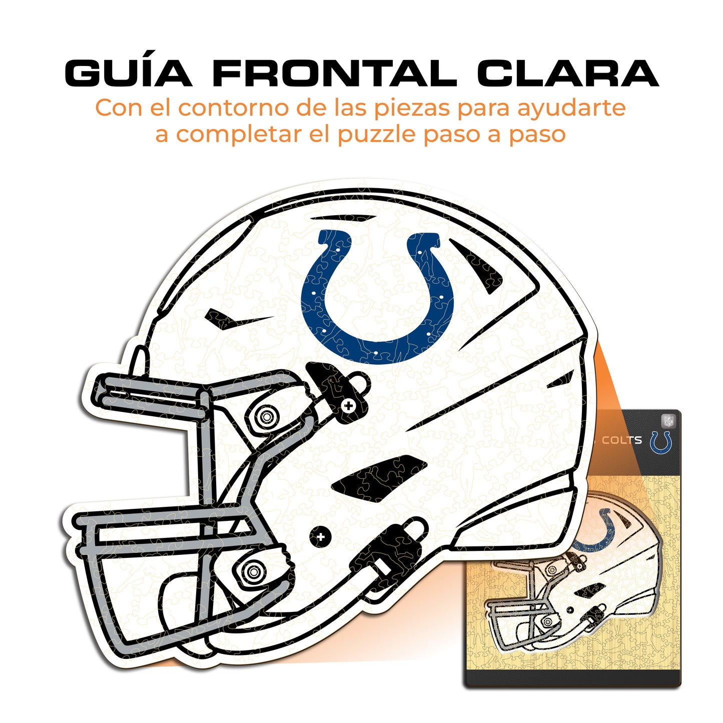 Indianapolis Colts™ Casco - Rompecabezas de Madera