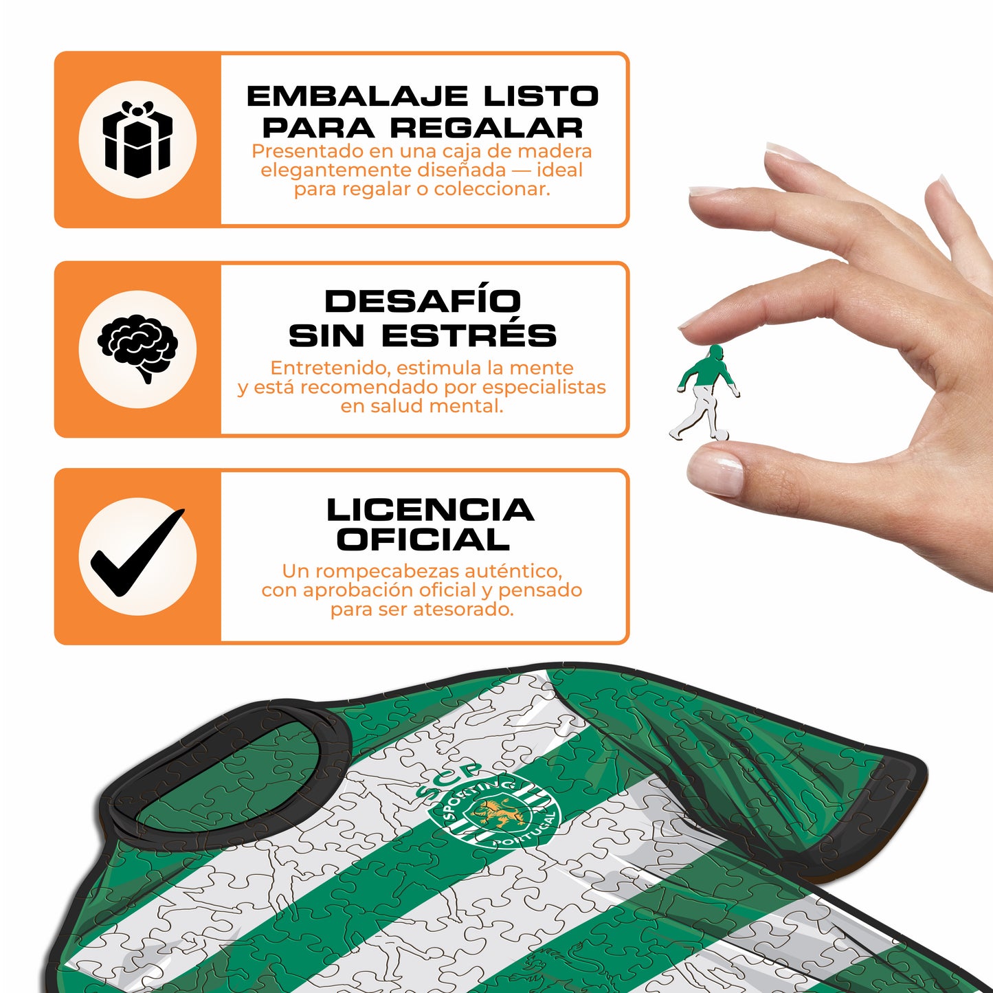 Sporting CP® jersey - Rompecabezas de Madera