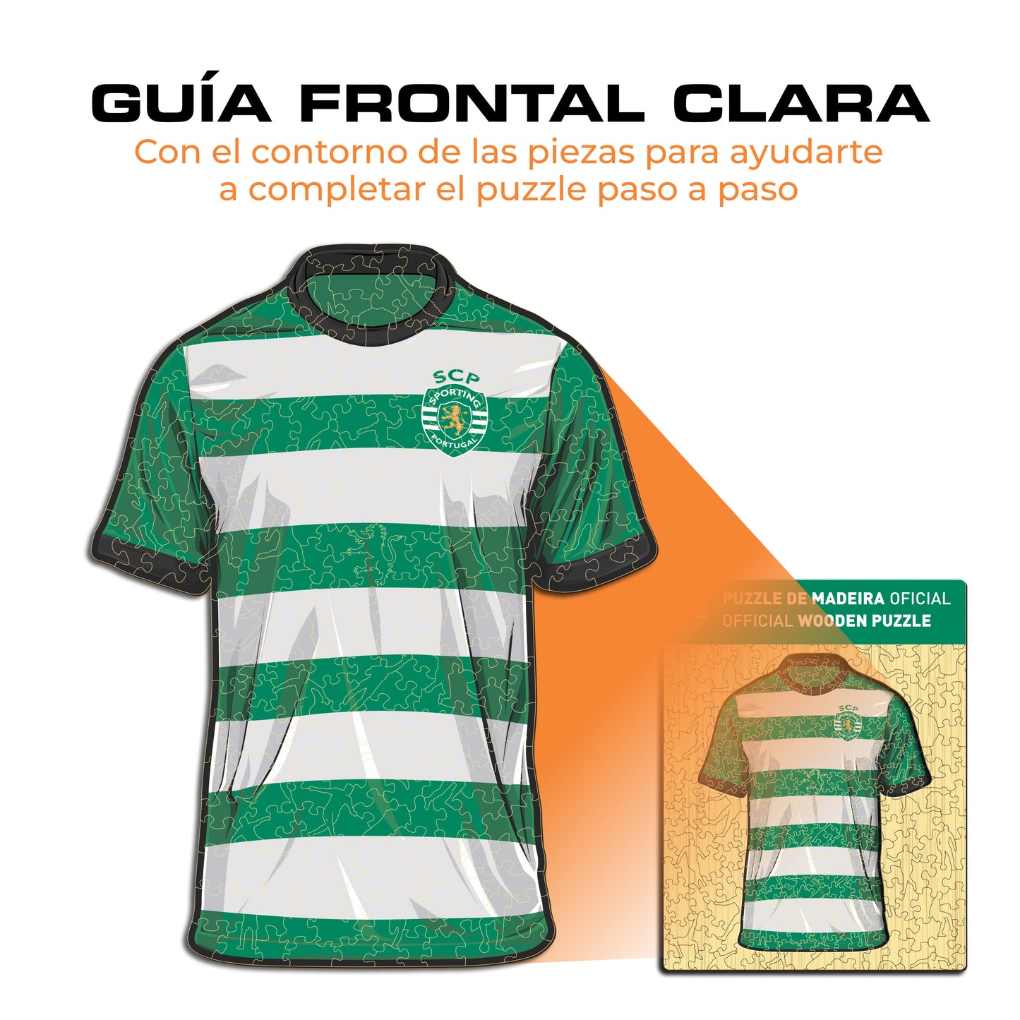 Sporting CP® jersey - Rompecabezas de Madera